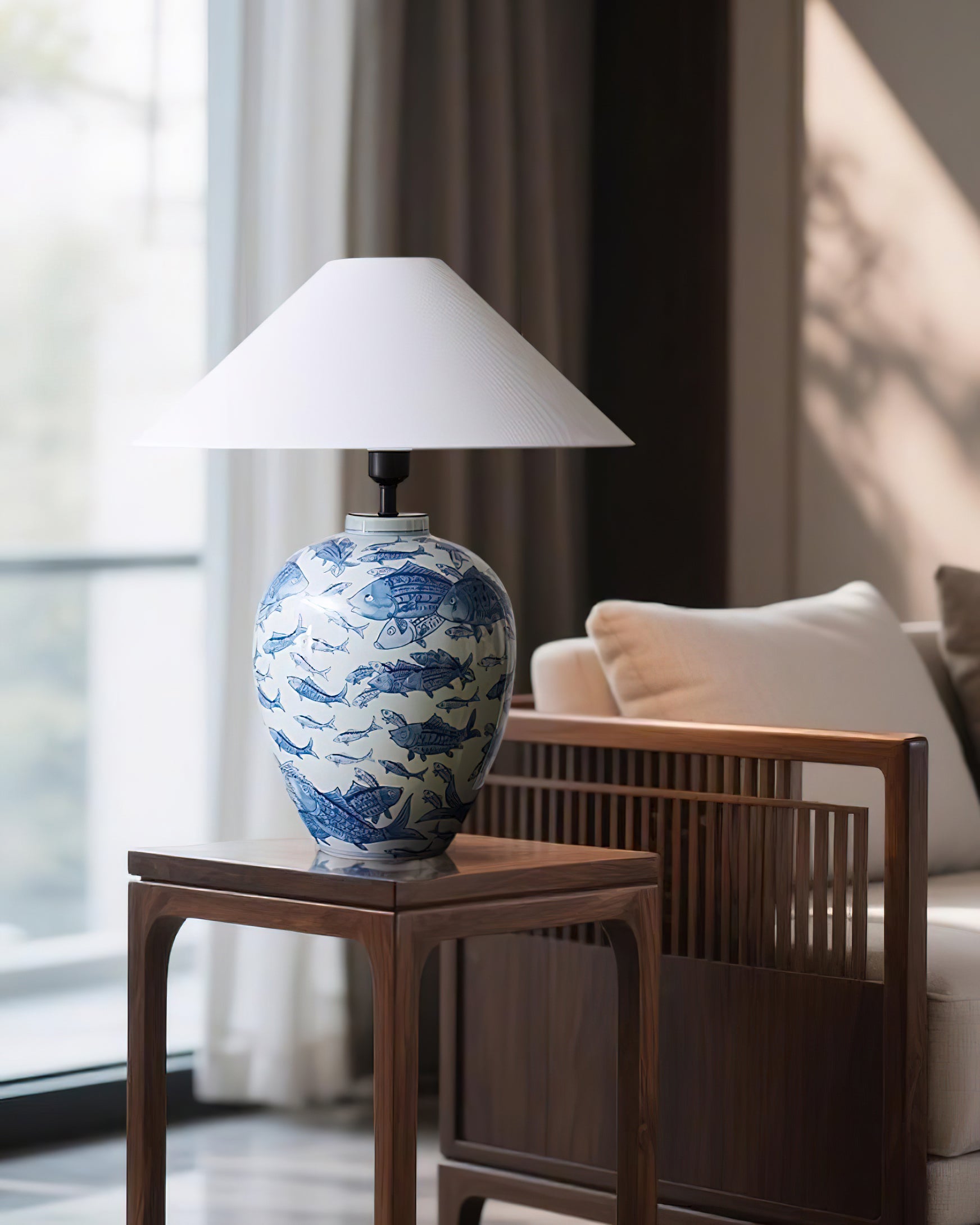 Hamlet Blue Table Lamp - Loonglight