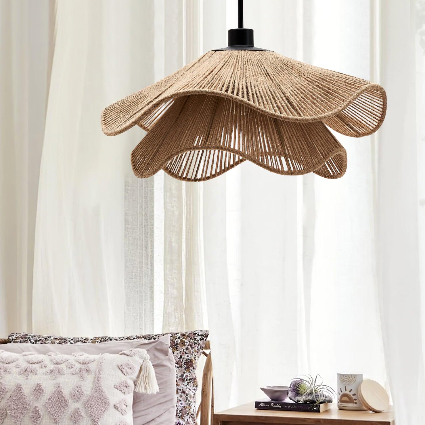 Rattan Hat Pendant Light - Loonglight