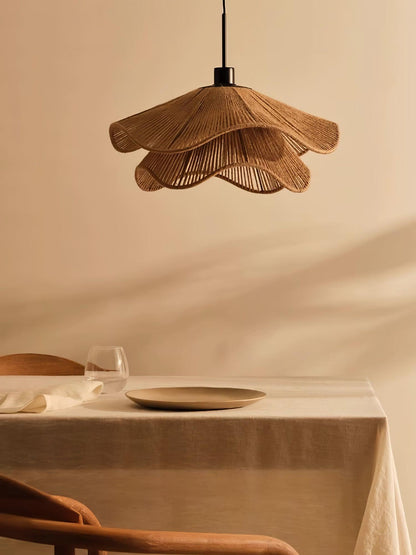 Rattan Hat Pendant Light - Loonglight