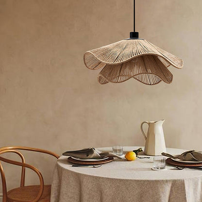 Rattan Hat Pendant Light - Loonglight
