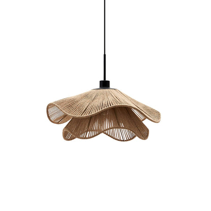 Rattan Hat Pendant Light - Loonglight