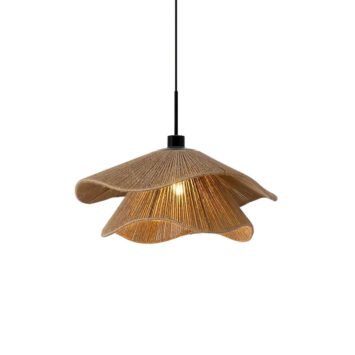 Rattan Hat Pendant Light - Loonglight