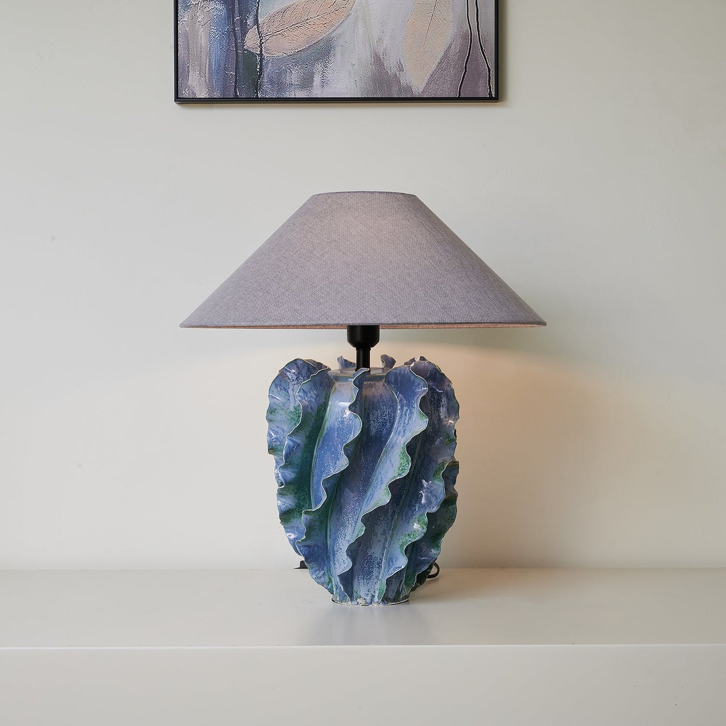 Helios Blue Table Lamp - Loonglight