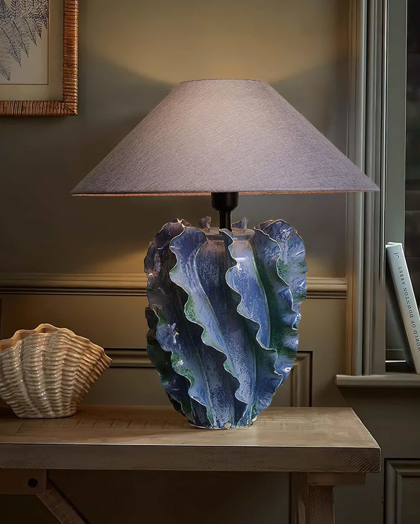 Helios Blue Table Lamp - Loonglight