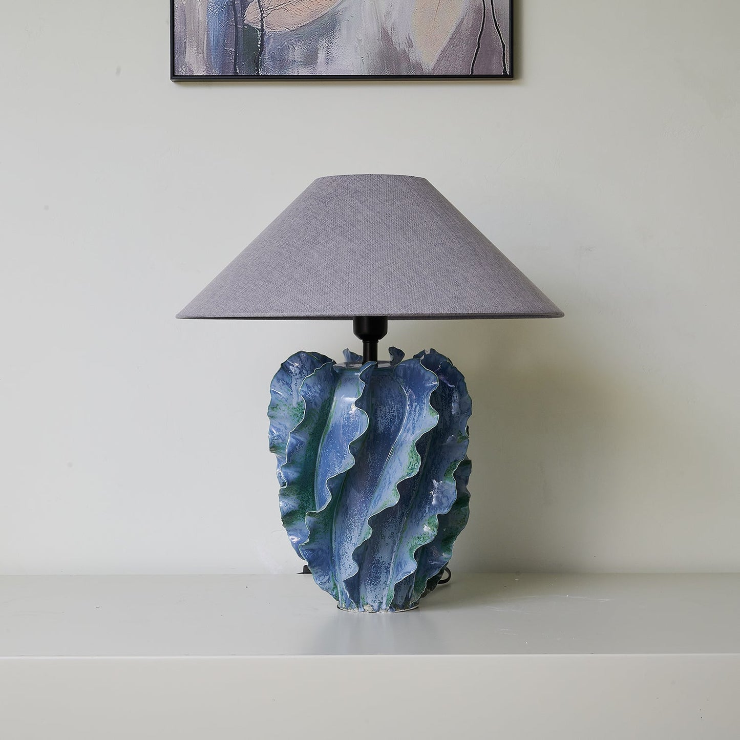 Helios Blue Table Lamp - Loonglight