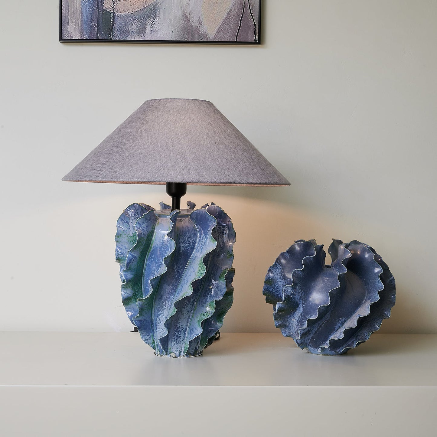 Helios Blue Table Lamp - Loonglight