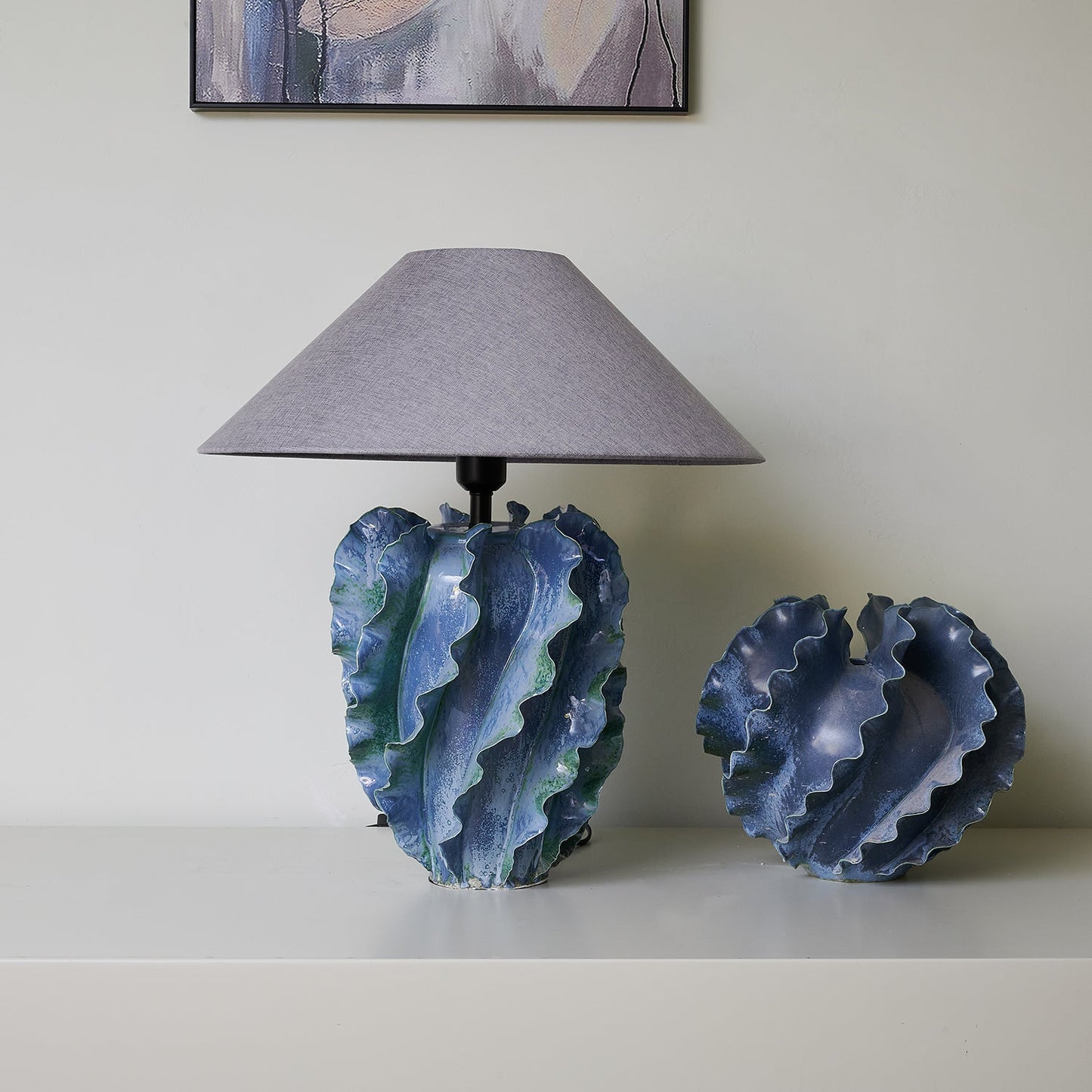 Helios Blue Table Lamp - Loonglight