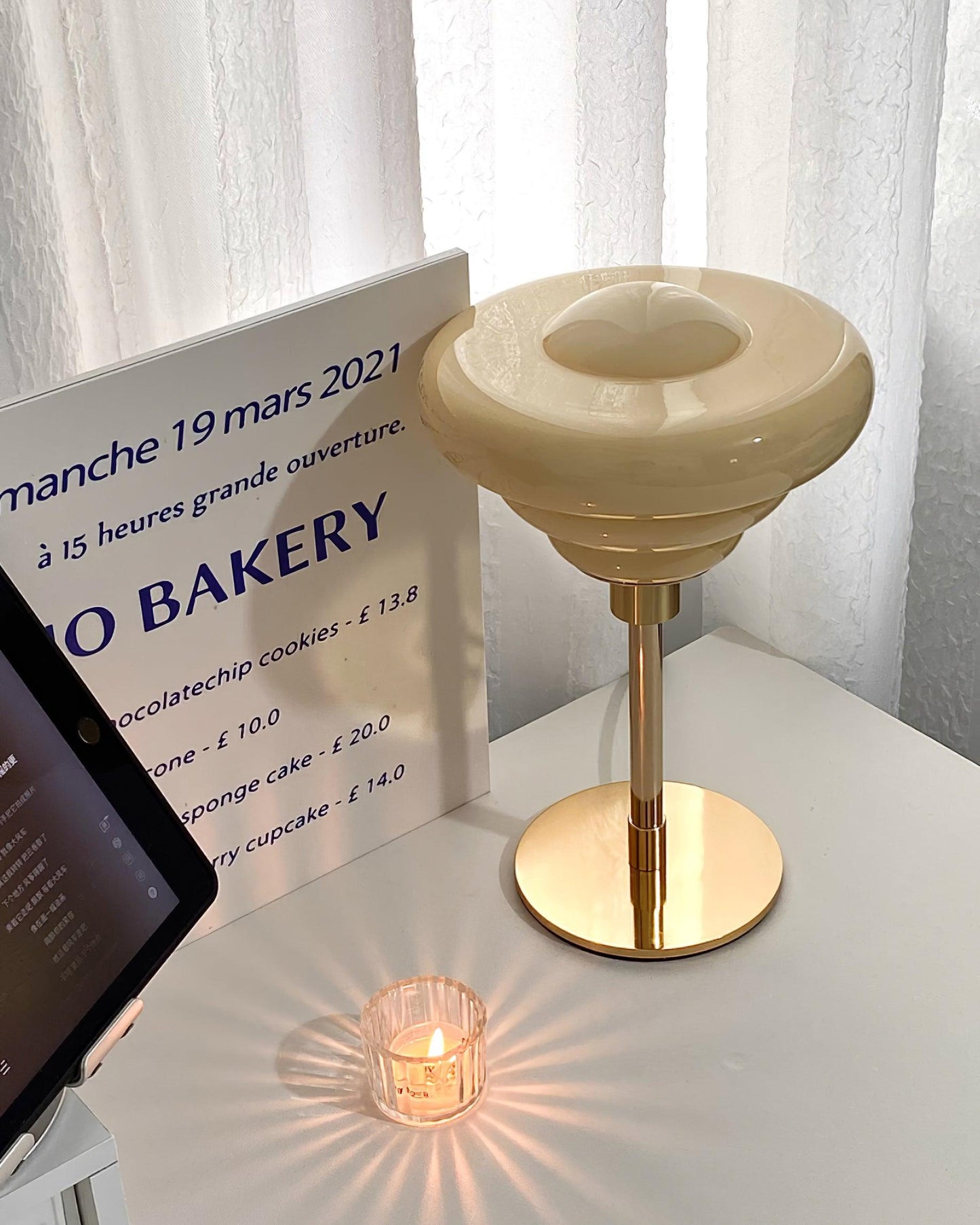 Metallica Egg Tart Table Lamp - Loonglight