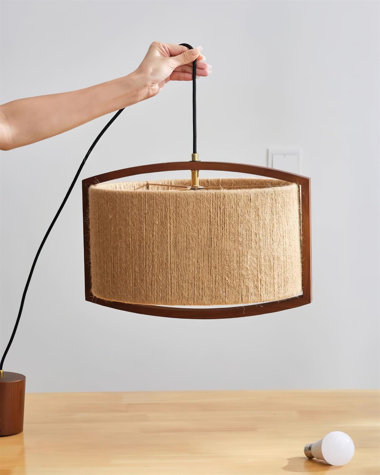 Hiller Rattan Pendant Light