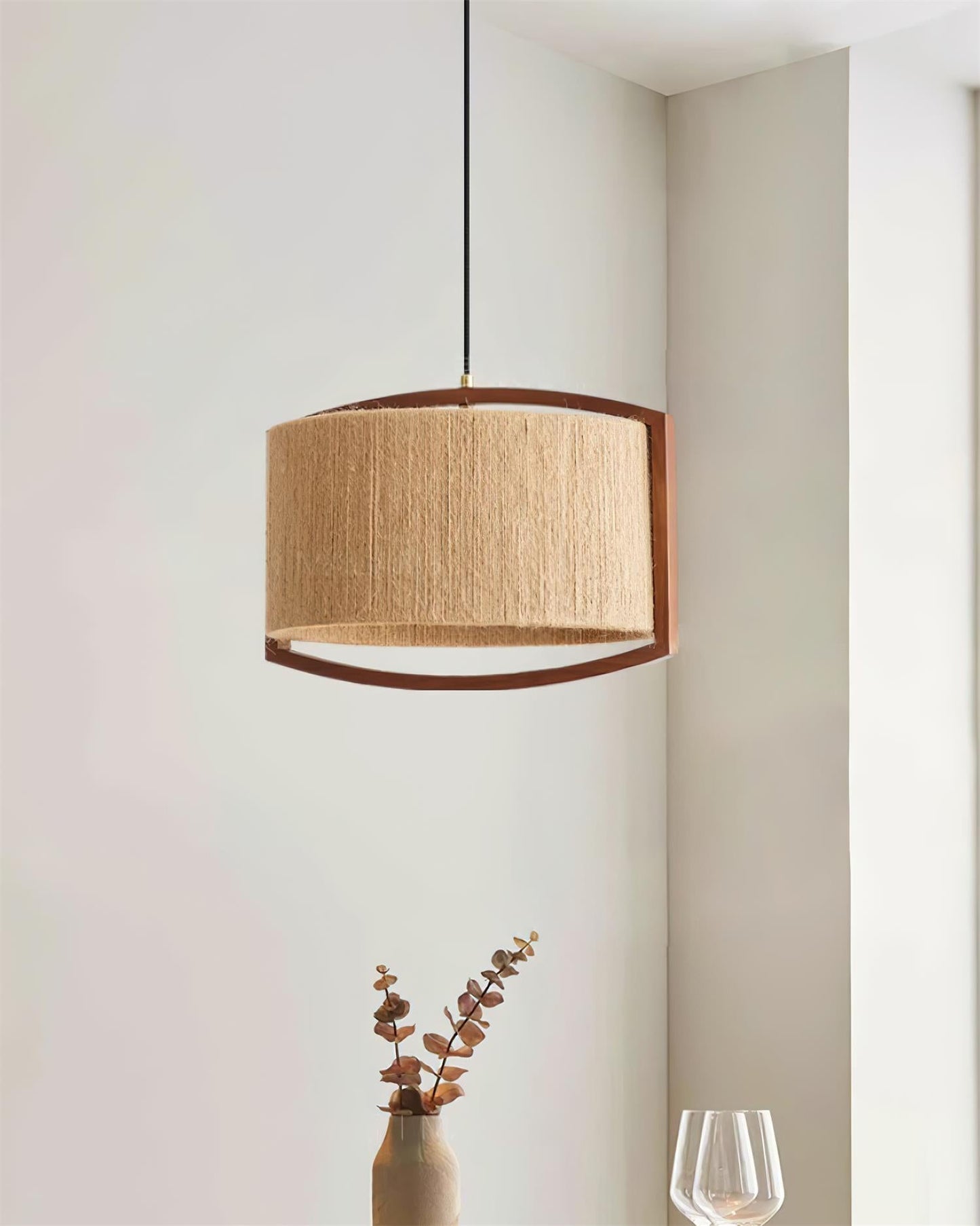 Hiller Rattan Pendant Light
