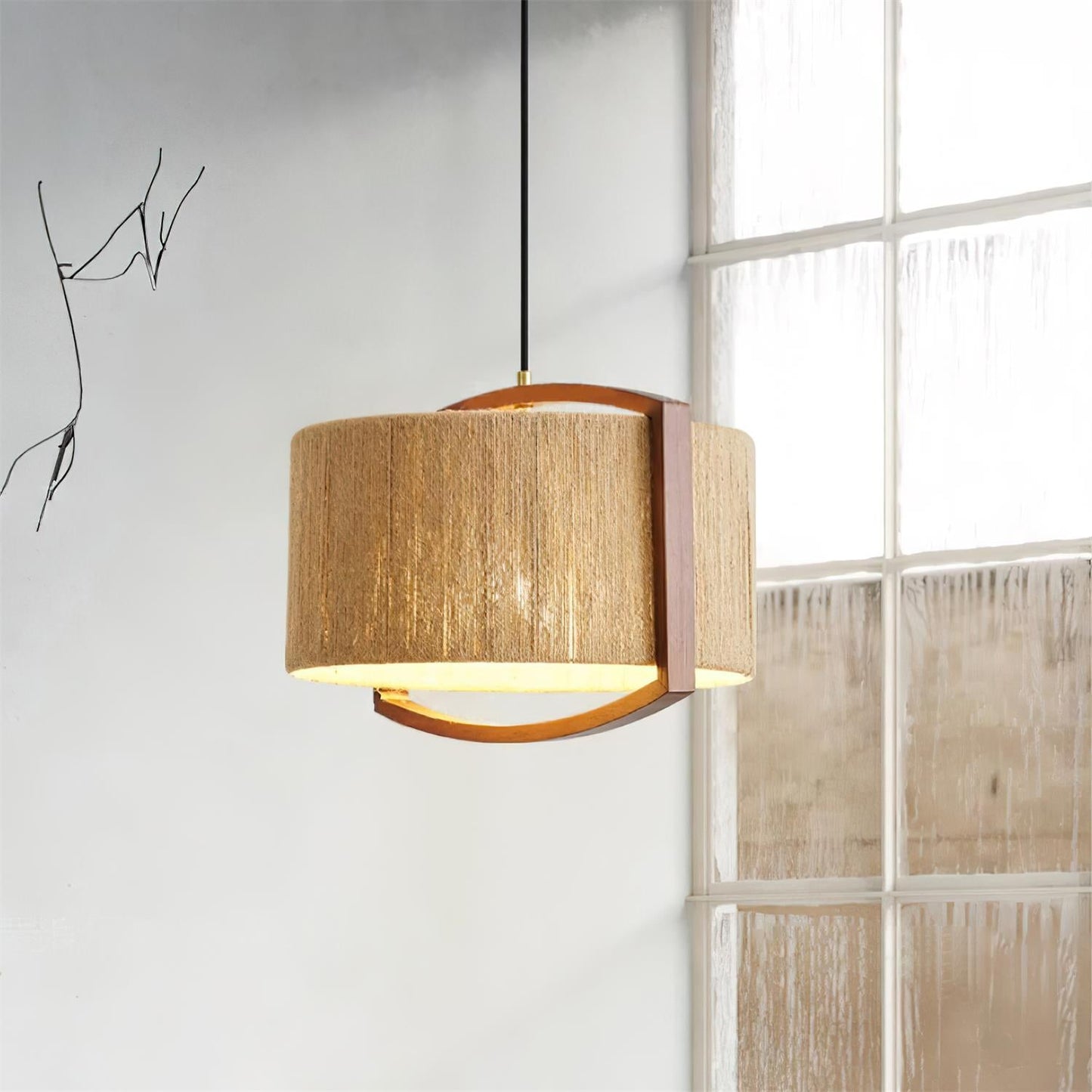 Hiller Rattan Pendant Light