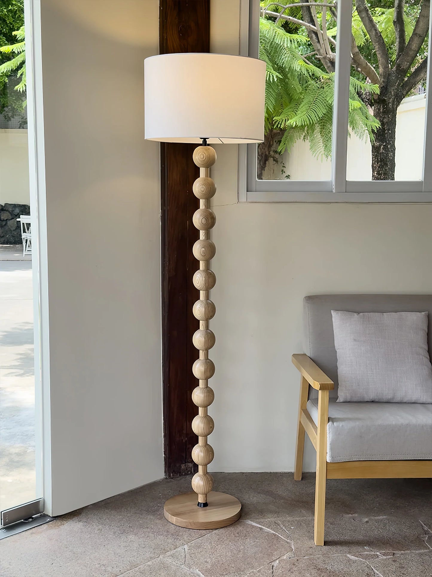 Hugo Modern Barbell Floor Lamp - Loonglight