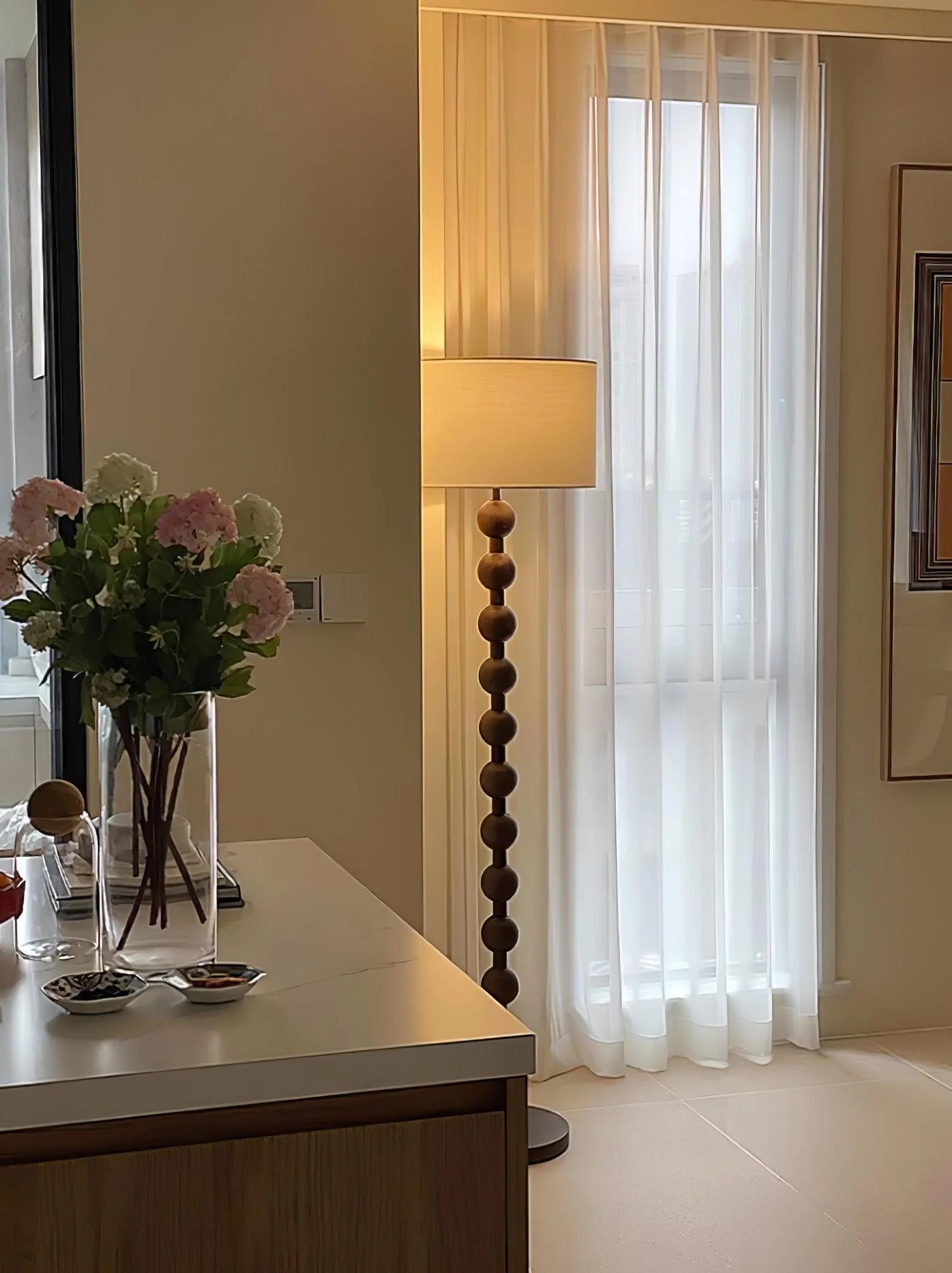 Hugo Modern Barbell Floor Lamp - Loonglight