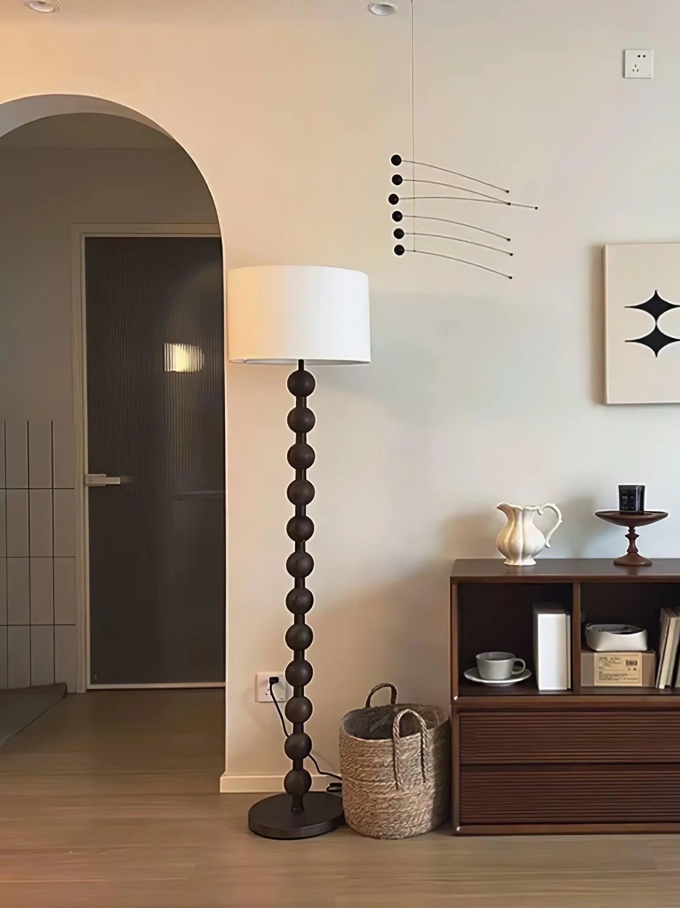 Hugo Modern Barbell Floor Lamp - Loonglight