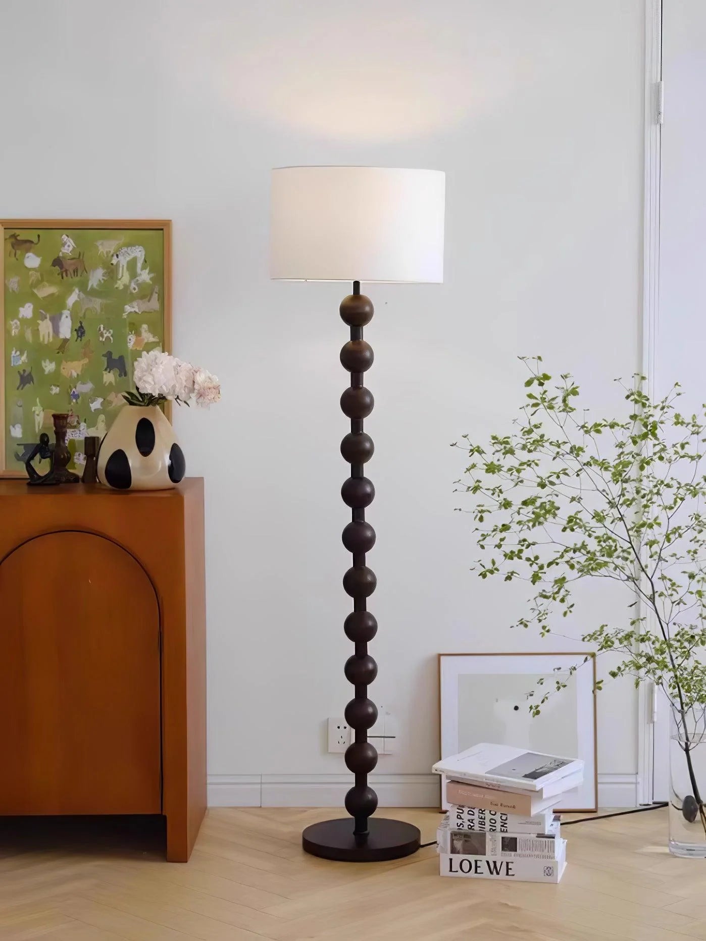 Hugo Modern Barbell Floor Lamp - Loonglight