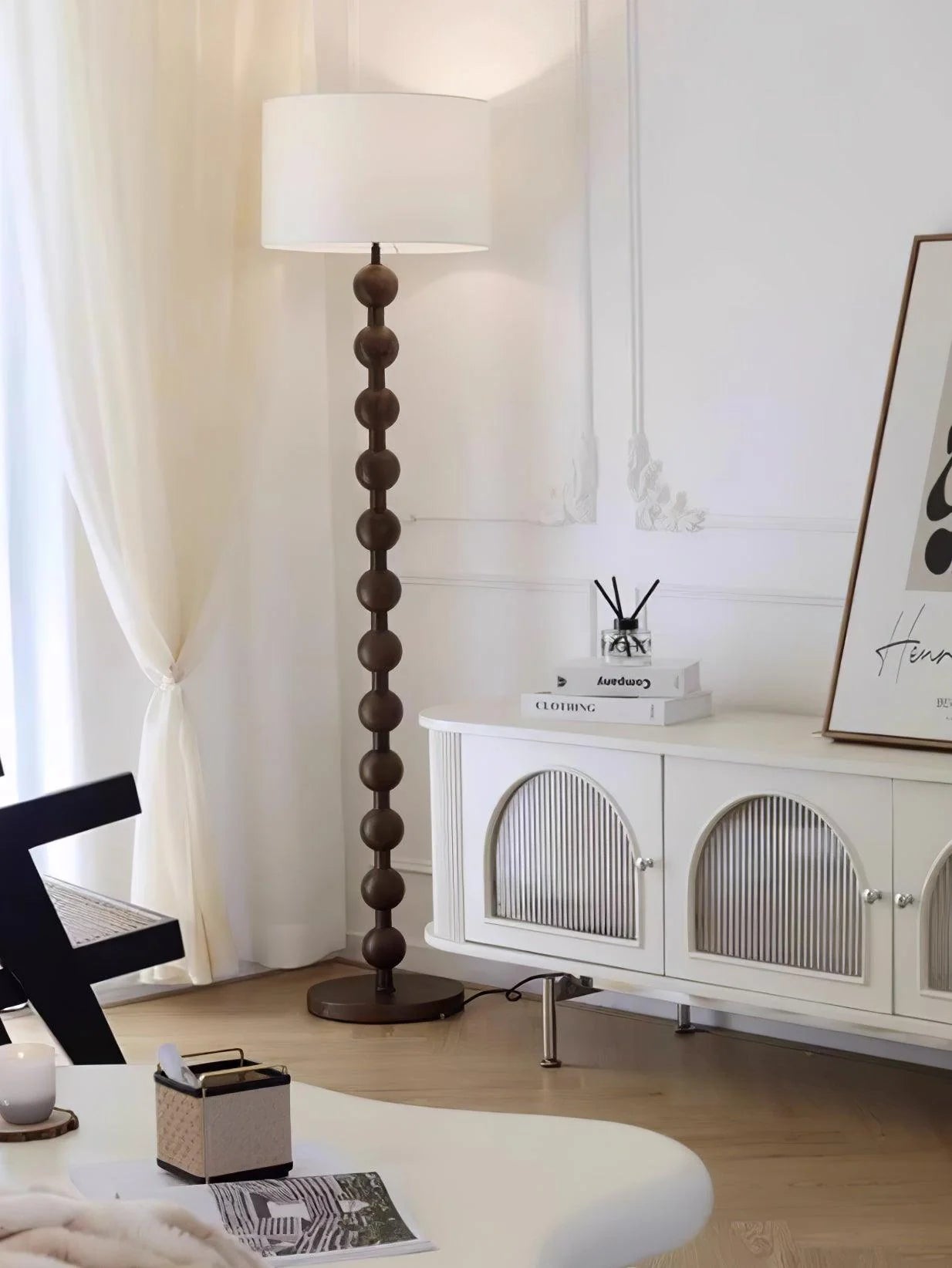 Hugo Modern Barbell Floor Lamp - Loonglight