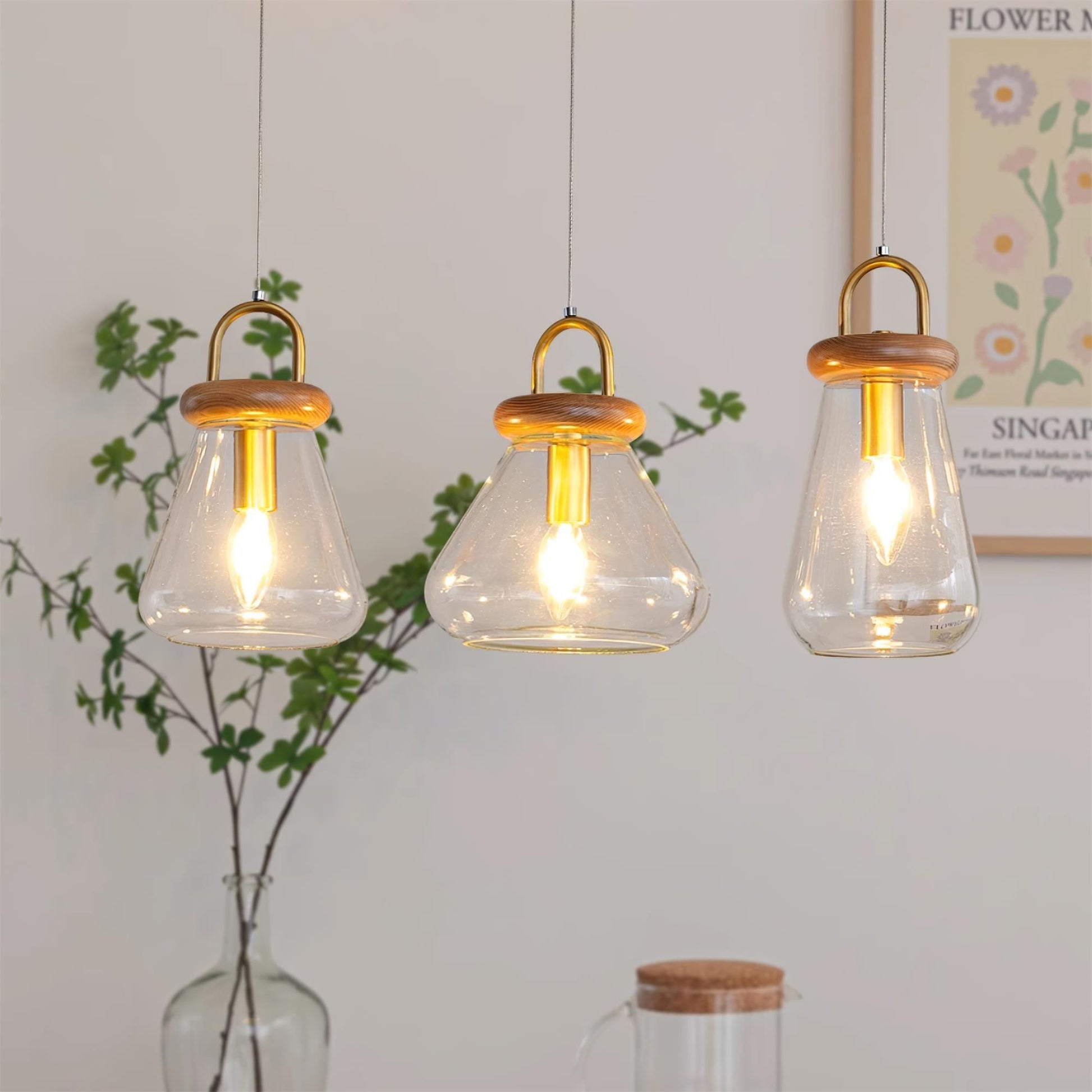 Jars Glass Pendant Light - Loonglight