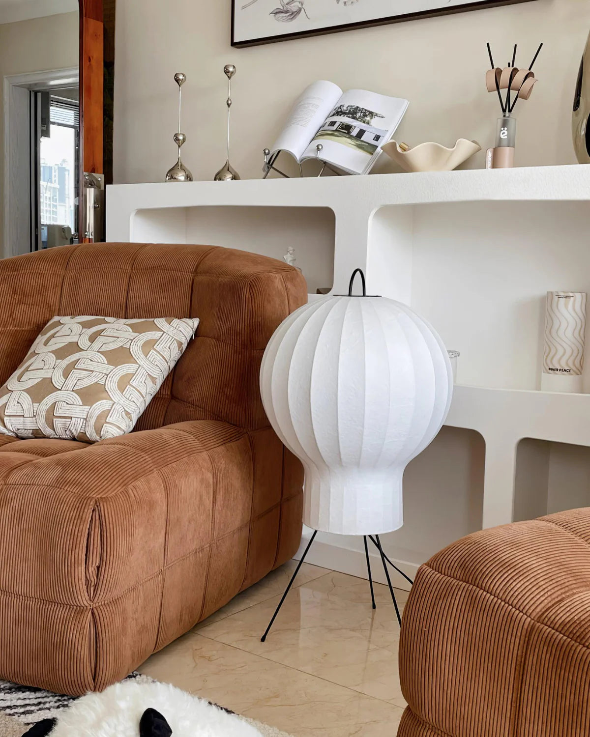 Jellyfish Silk Floor Lamp - Loonglight