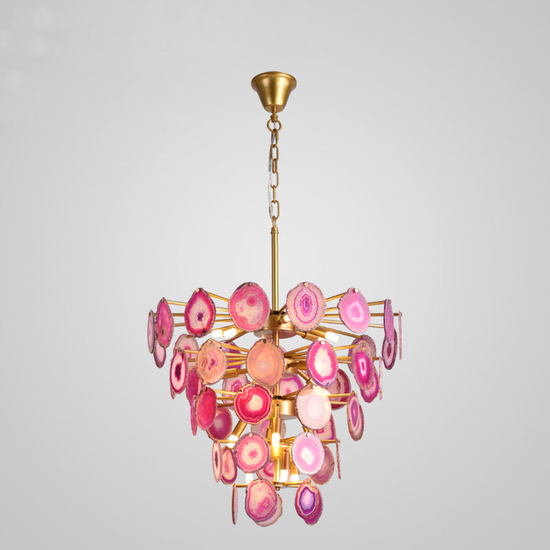 Jeweled Agate Branch Chandelier