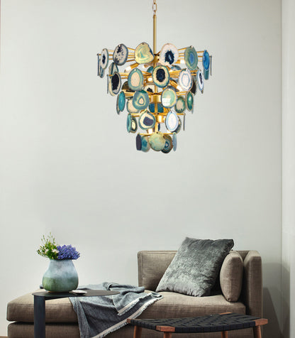 Jeweled Agate Branch Chandelier
