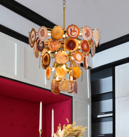 Jeweled Agate Branch Chandelier