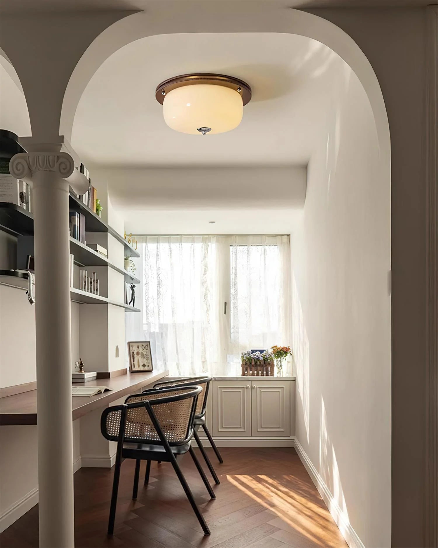 Justice Glass Ceiling Lamp - Loonglight