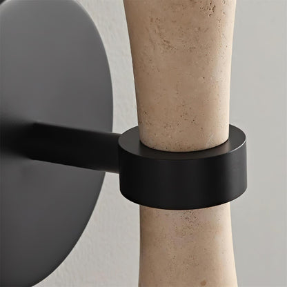 Katia Travertine Double Globe Wall Lamp