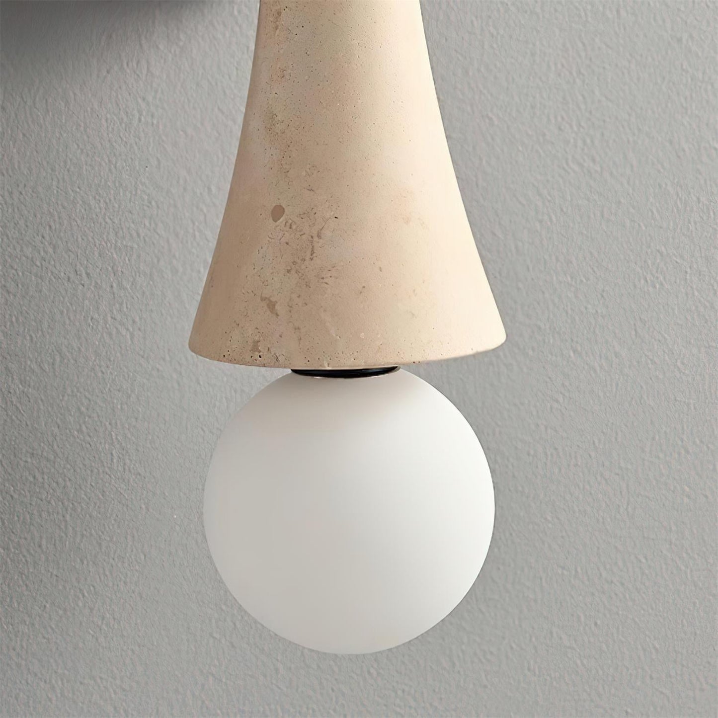 Katia Travertine Double Globe Wall Lamp