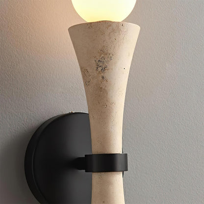 Katia Travertine Double Globe Wall Lamp