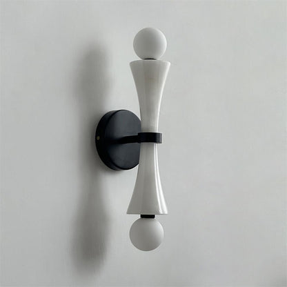 Katia Travertine Double Globe Wall Lamp