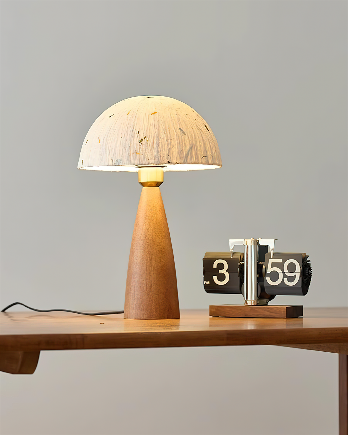 Kent Wood Table Lamp - Loonglight
