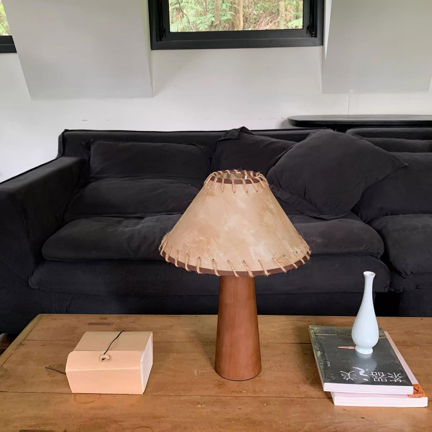 Kibo Wood Table Lamp - Loonglight