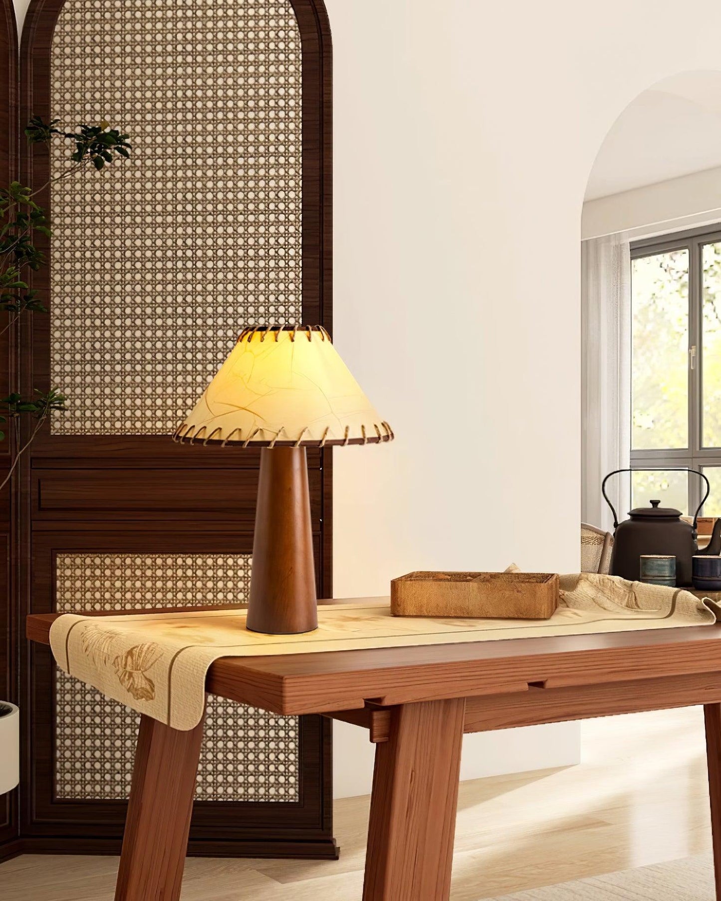 Kibo Wood Table Lamp - Loonglight