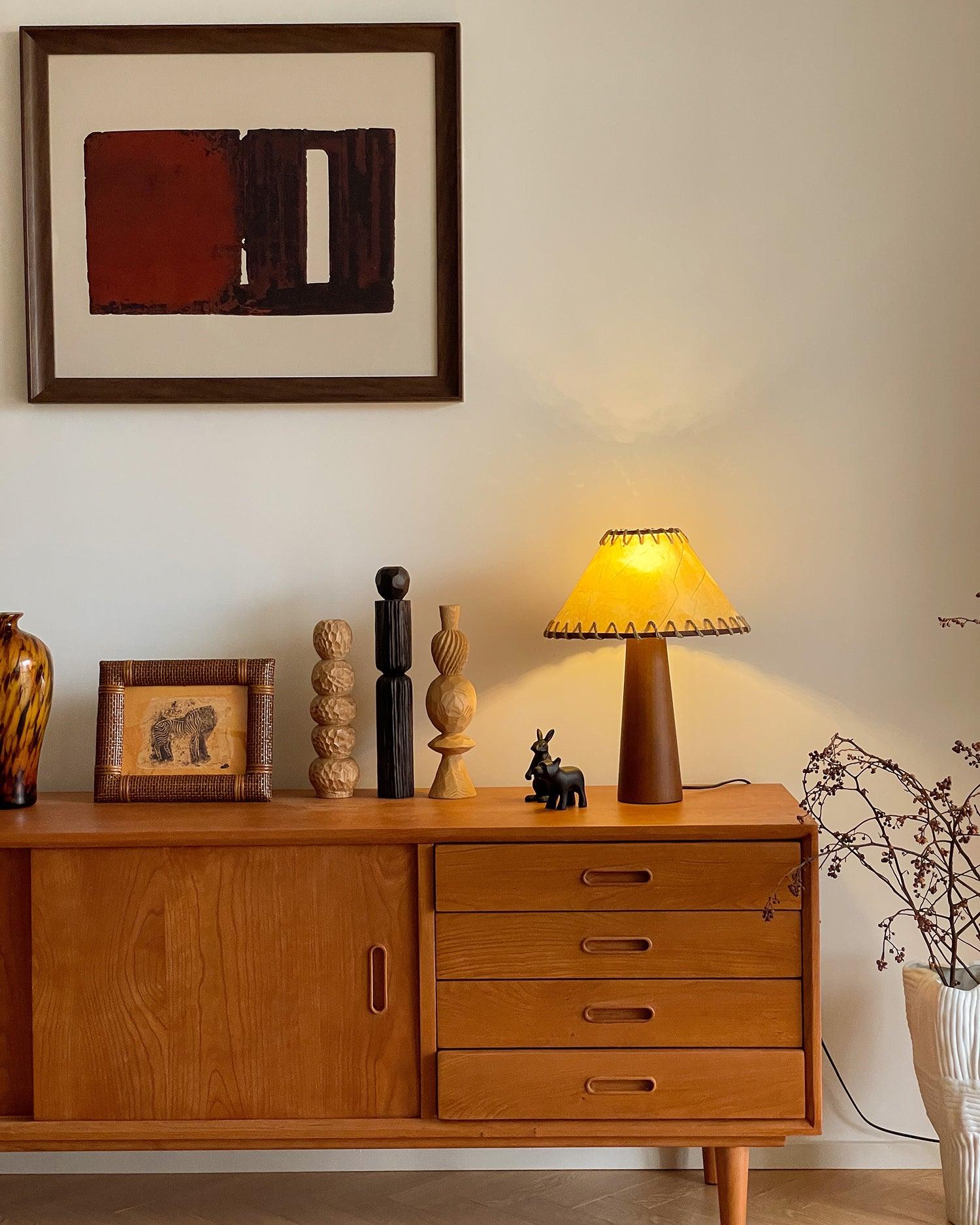 Kibo Wood Table Lamp - Loonglight