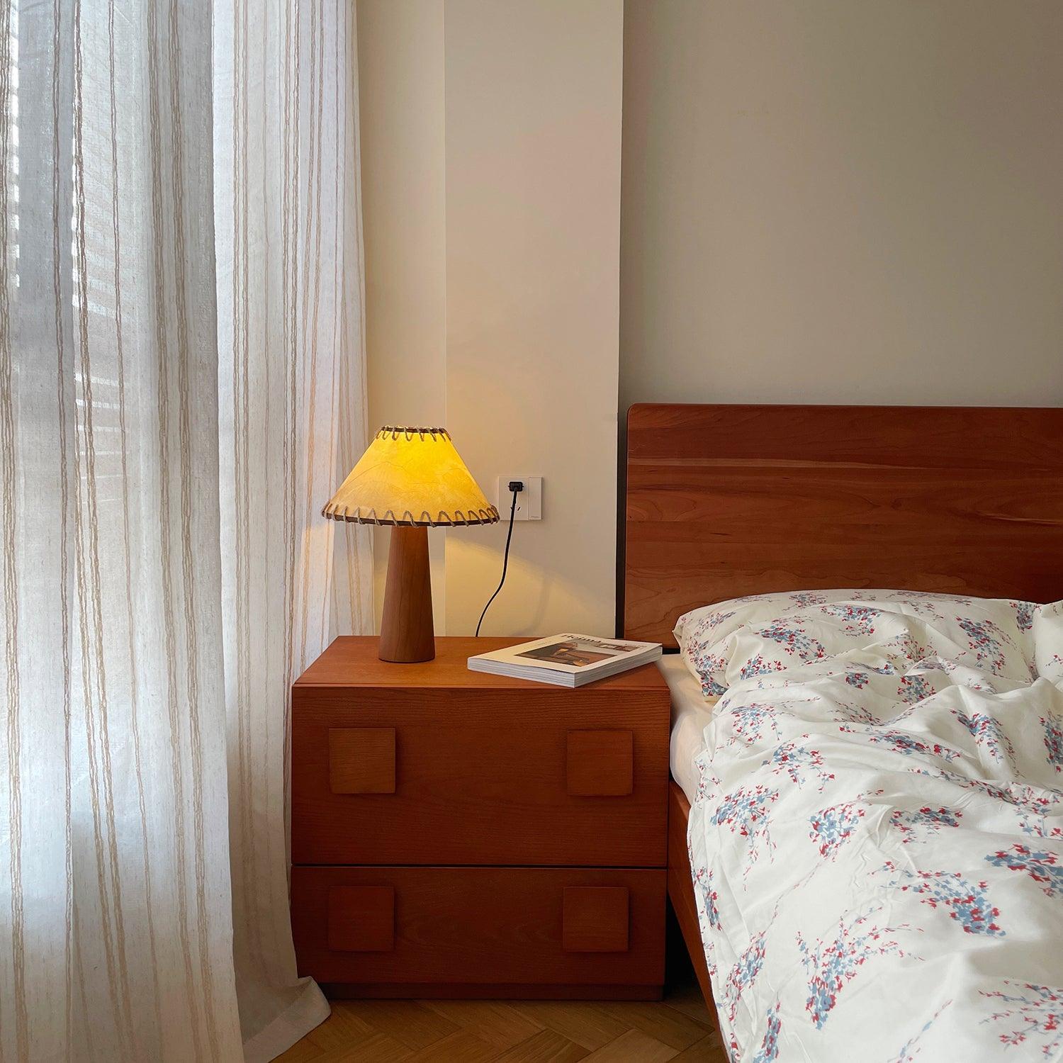 Kibo Wood Table Lamp - Loonglight