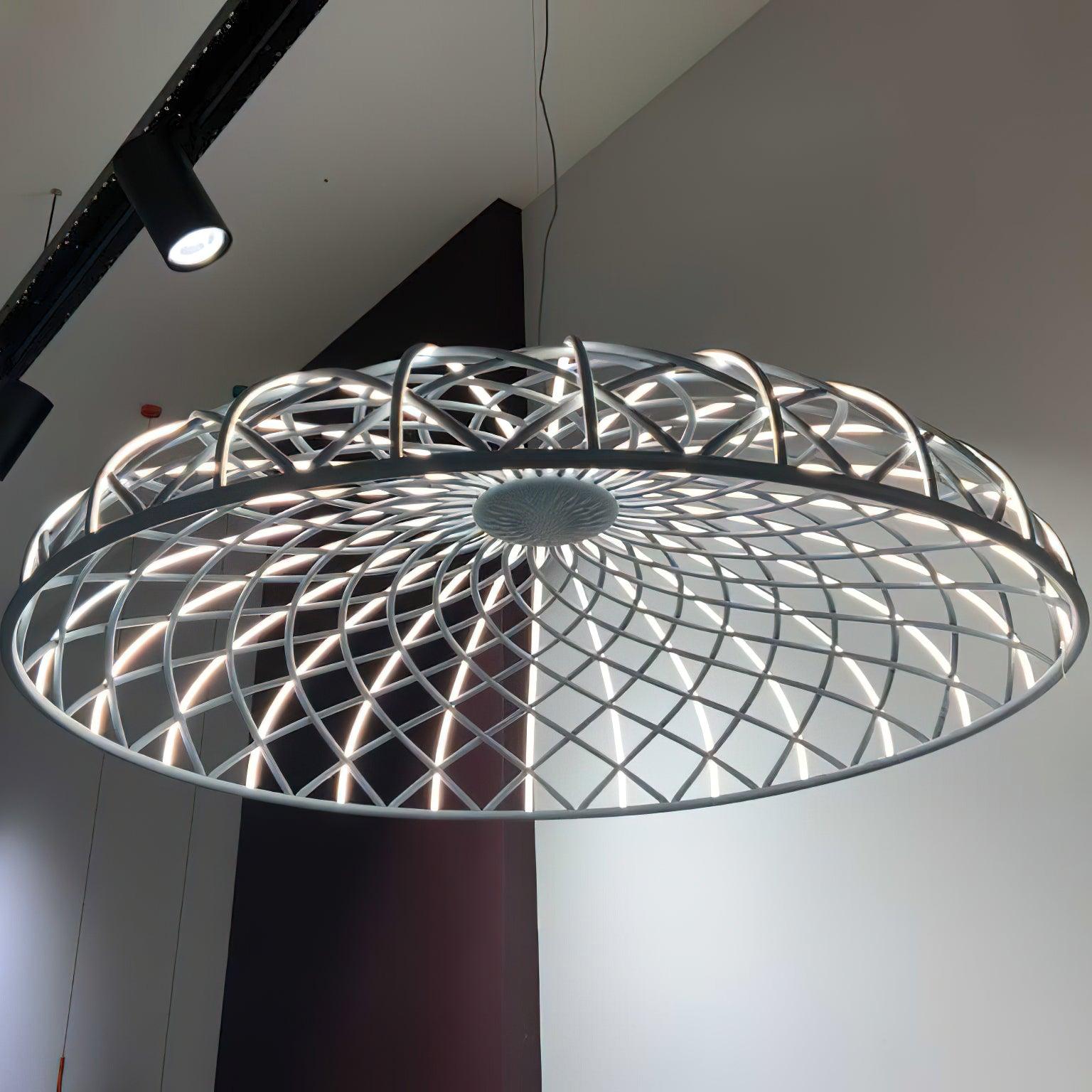 Reticulated Metal Pendant Light - Loonglight