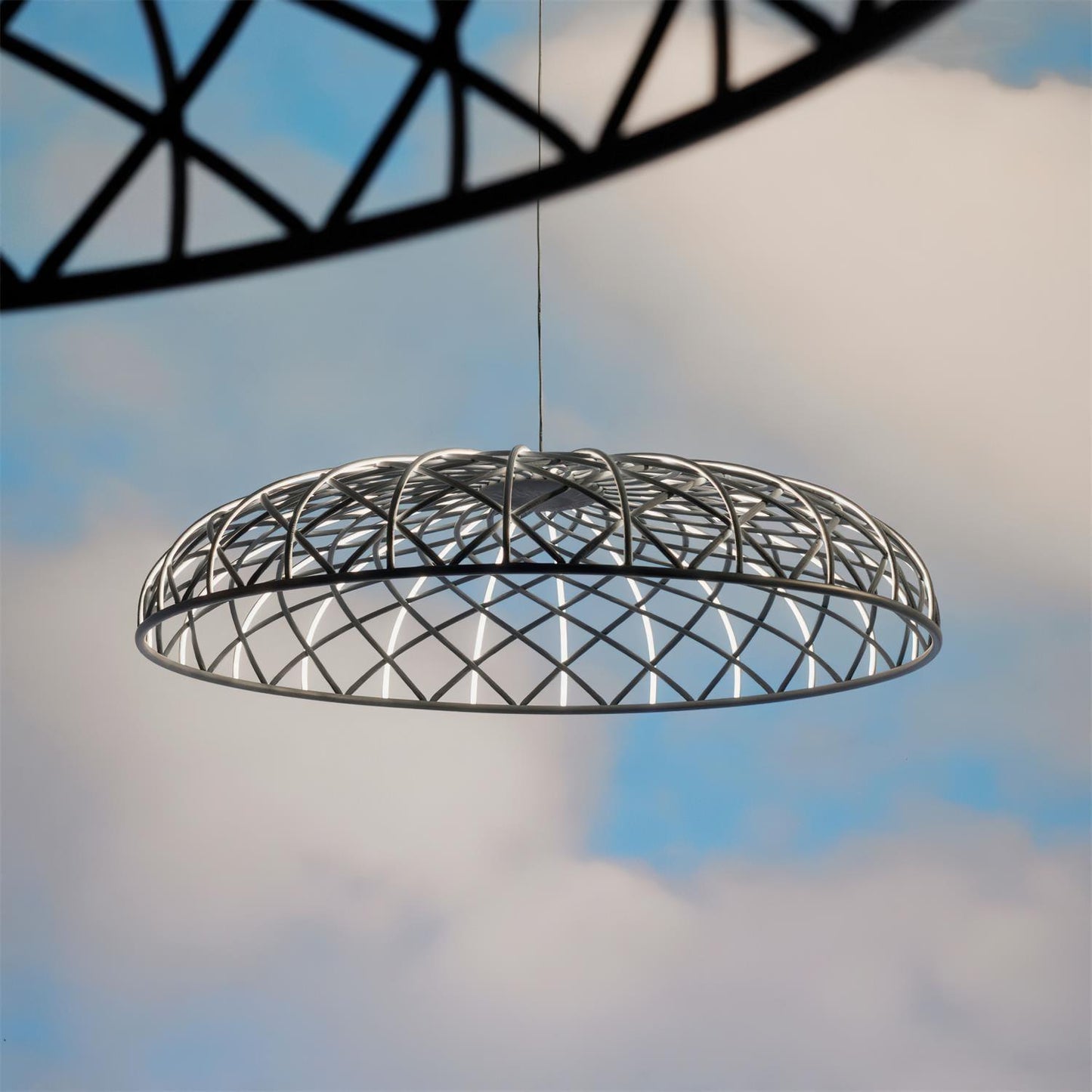 Reticulated Metal Pendant Light - Loonglight