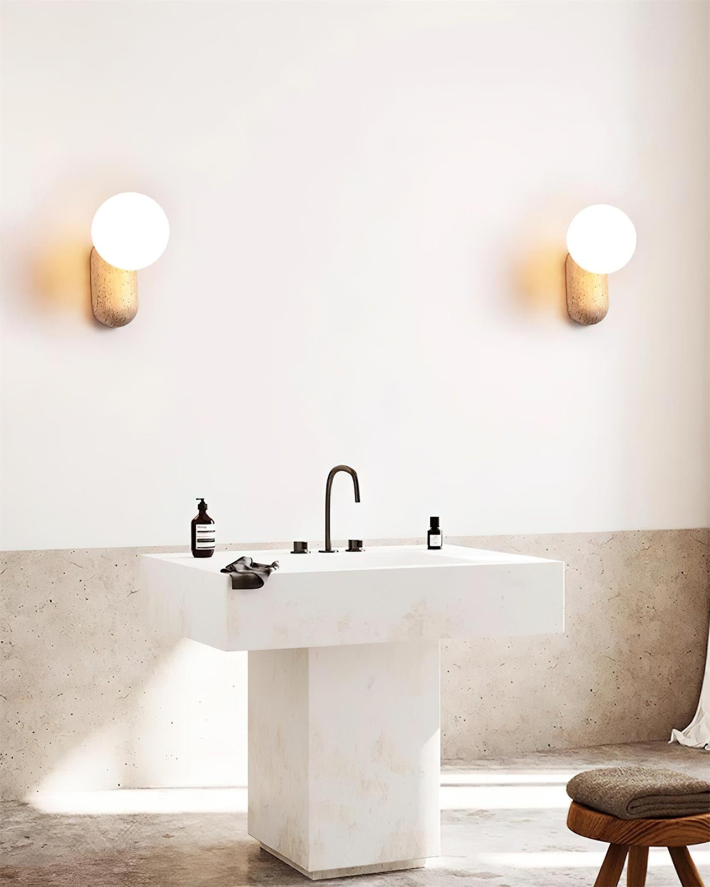 Kyomi Natural Texture Wall Sconce