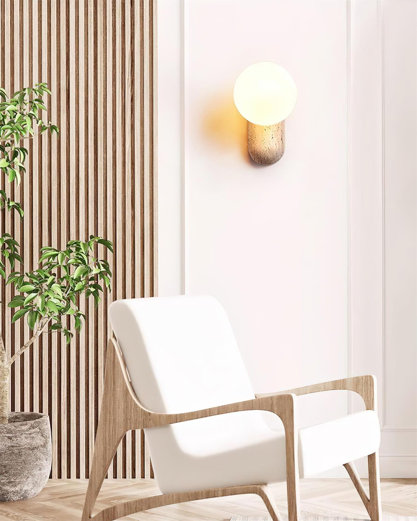 Kyomi Natural Texture Wall Sconce
