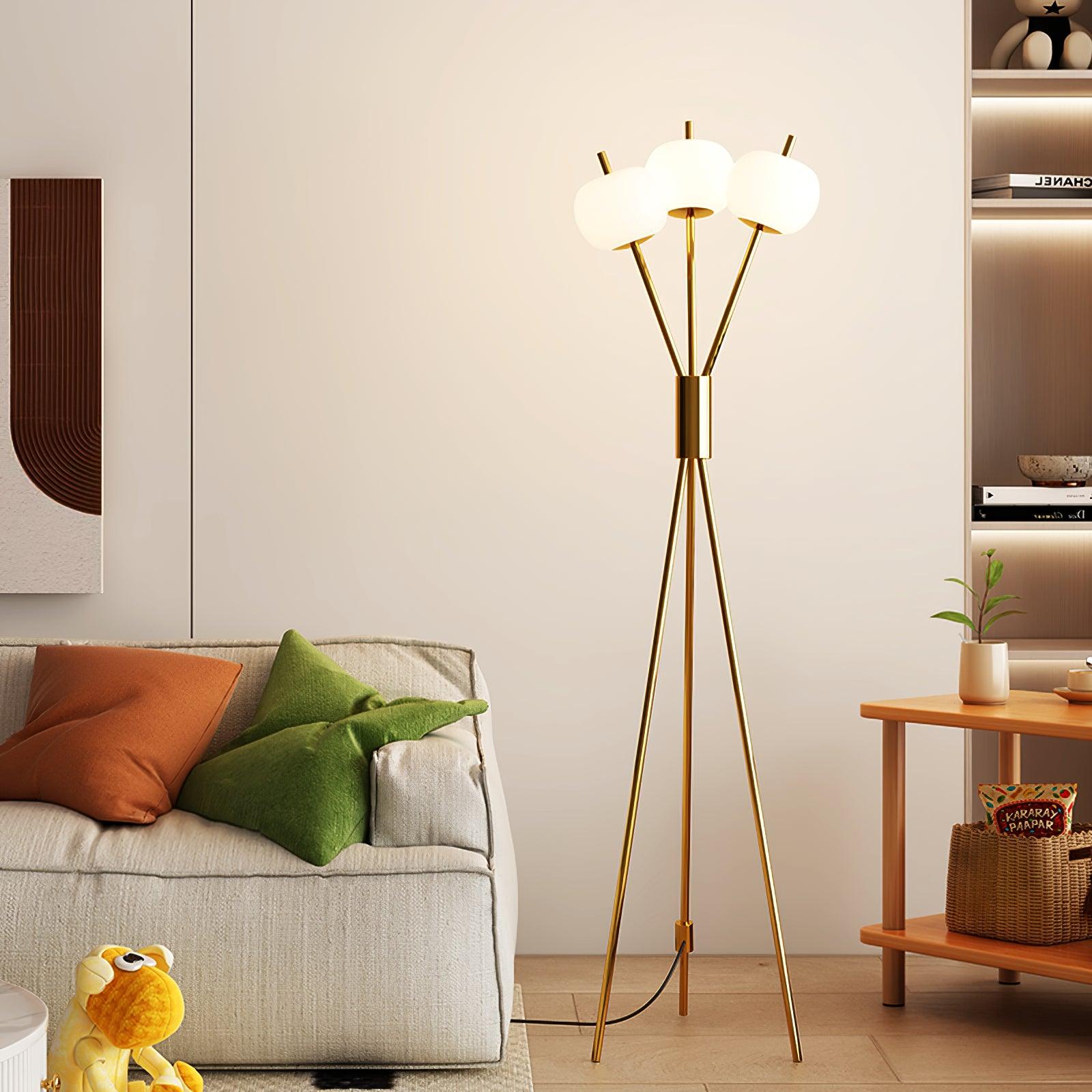 Lancy Three Light Floor Lamp - Loonglight
