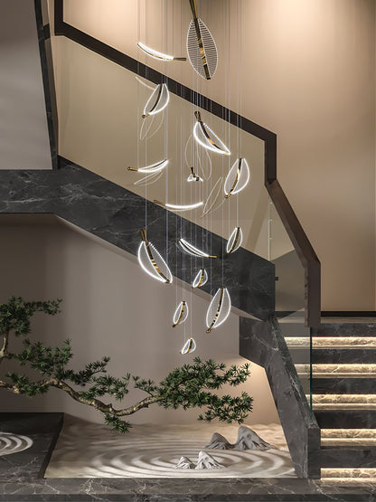 Banana Leaf LED Chandelier - Loonglight