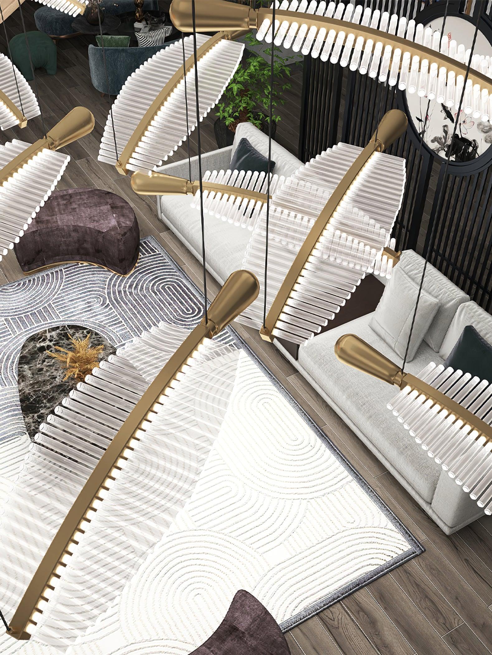 Banana Leaf LED Chandelier - Loonglight