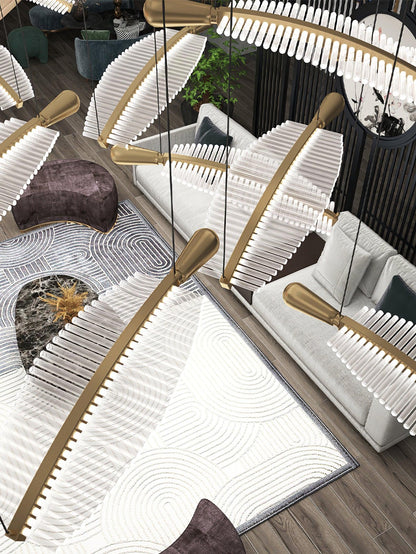 Banana Leaf LED Chandelier - Loonglight