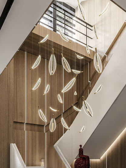 Banana Leaf LED Chandelier - Loonglight