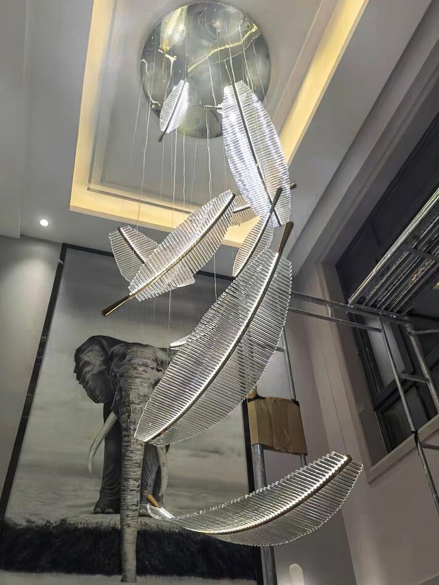 Banana Leaf LED Chandelier - Loonglight