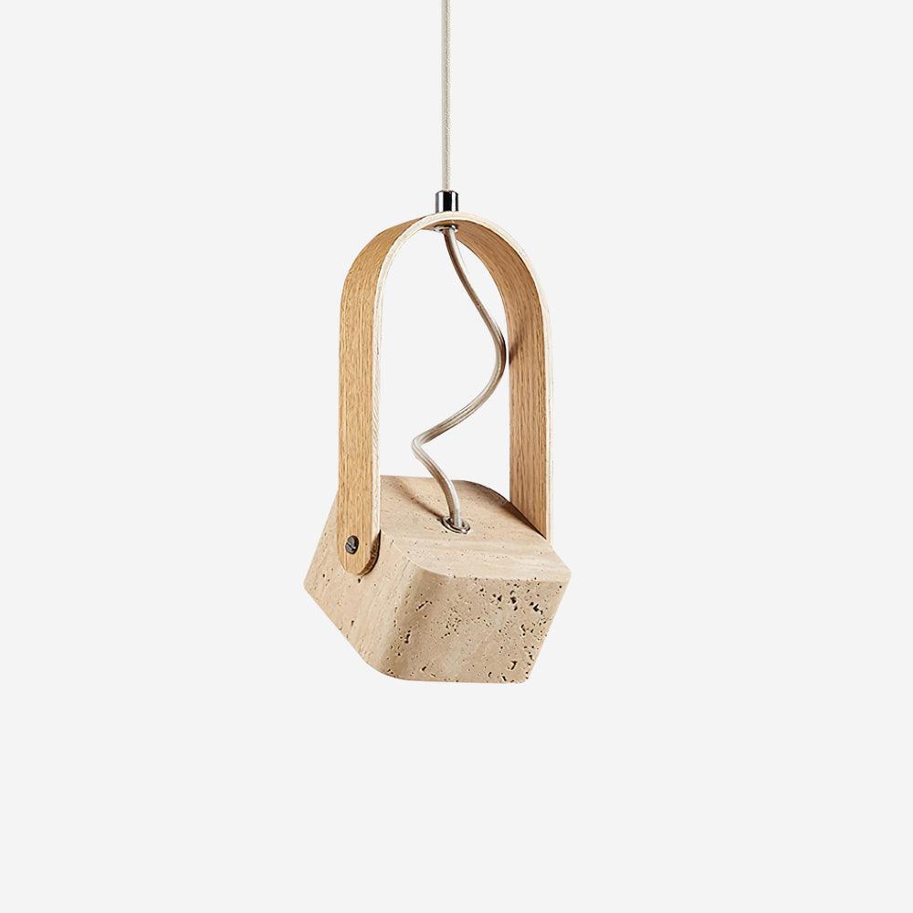 Leitura Travertine Pendant Light - Loonglight