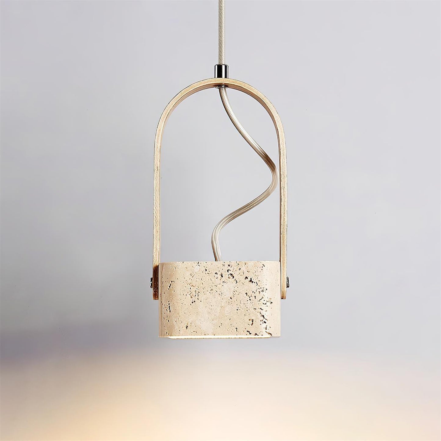 Leitura Travertine Pendant Light - Loonglight