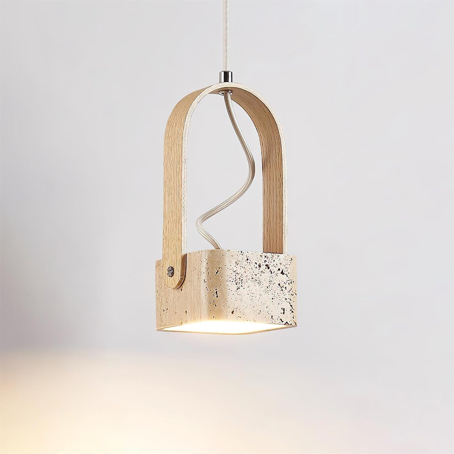 Leitura Travertine Pendant Light - Loonglight
