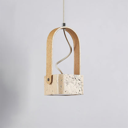 Leitura Travertine Pendant Light - Loonglight