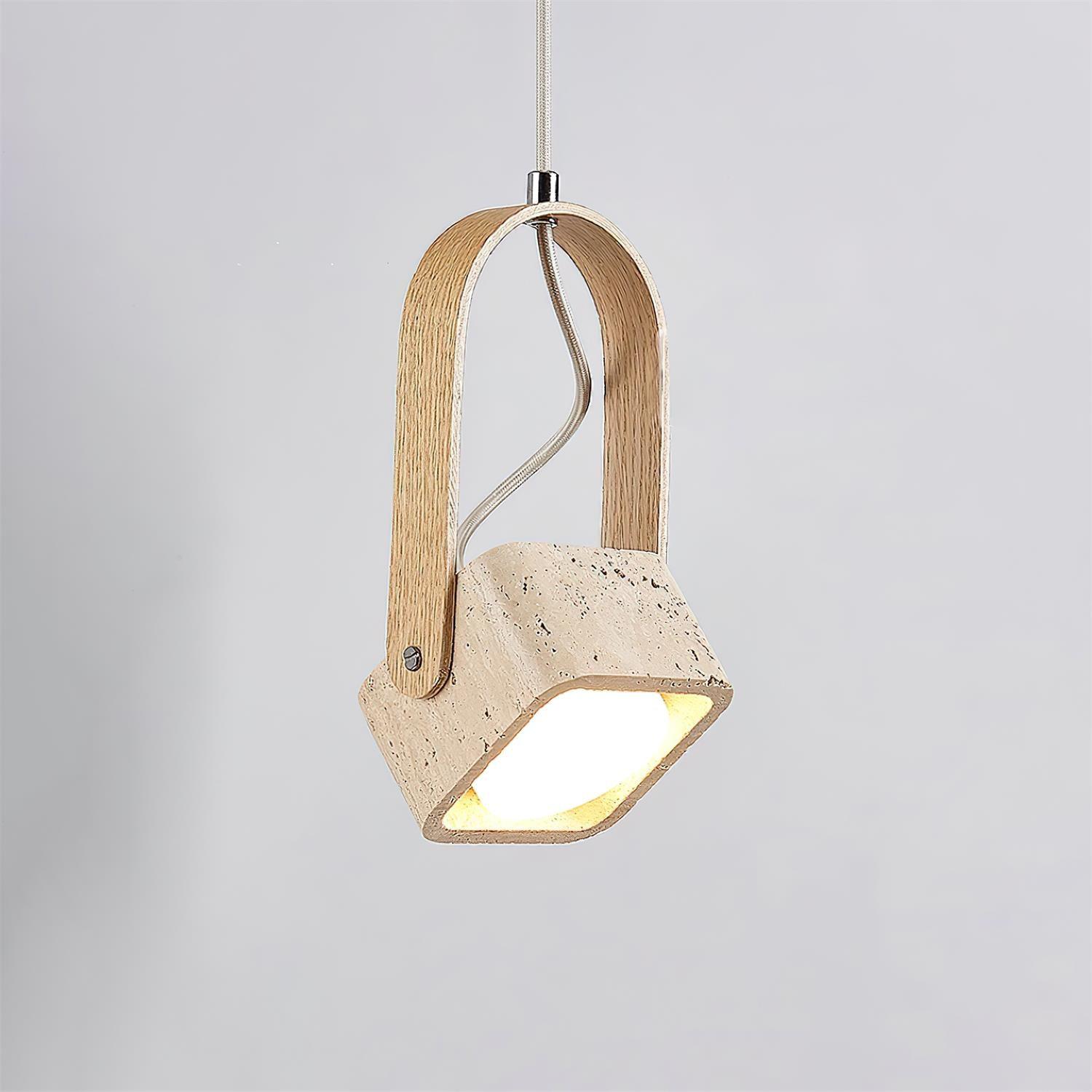 Leitura Travertine Pendant Light - Loonglight